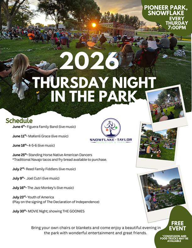 Thursday Night in the Park @ Pioneer Park | Snowflake | Arizona | United States
