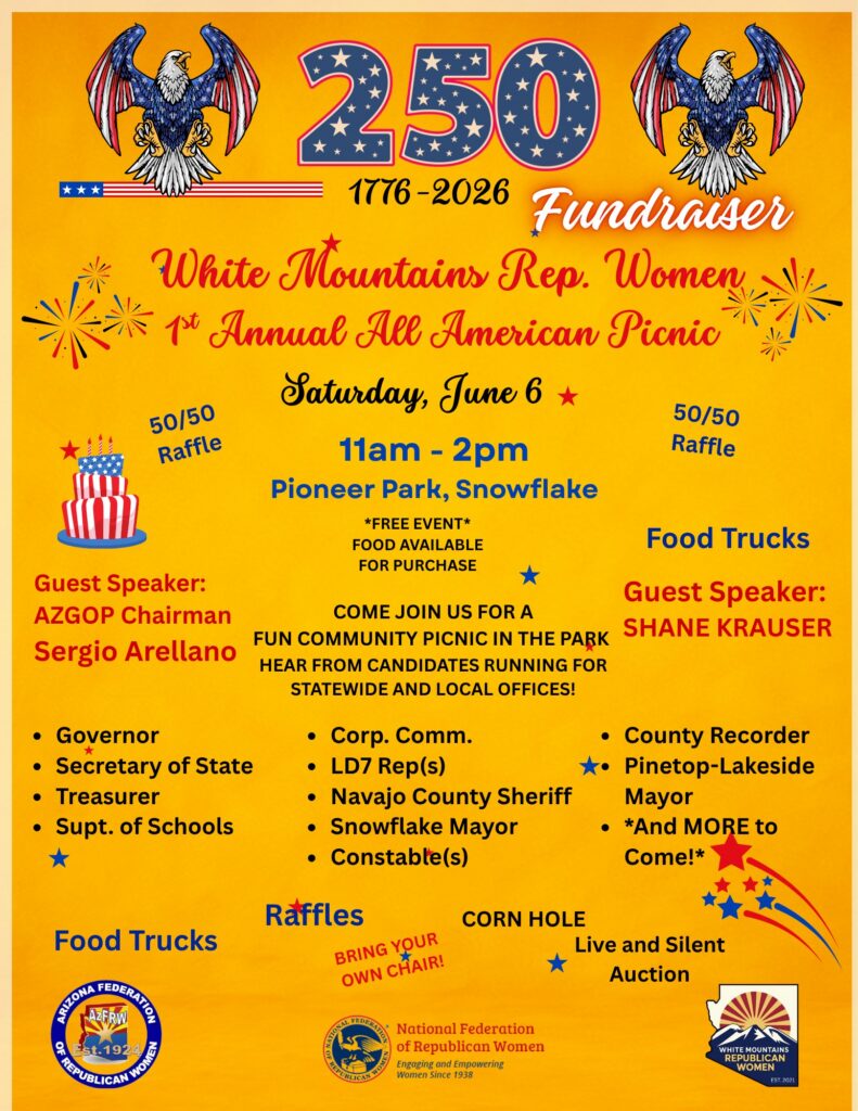 250 Fundraiser All American Picnic @ Pioneer Park | Snowflake | Arizona | United States