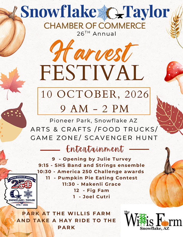 26th Annual Harvest Festival @ Pioneer Park | Snowflake | Arizona | United States
